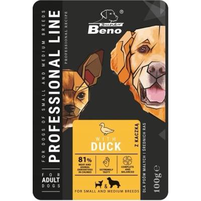 Super Beno pre dospelých psov malých a stredných psov s kačicou 100 g