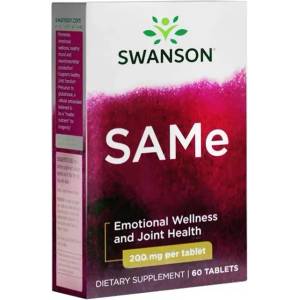 Swanson SAMe, 200 mg, 60 таблетки, Swanson (SWU217)