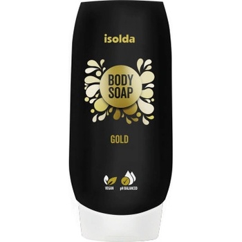 ISOLDA Gold body soap luxusný sprchový gé CLICK&GO 500 ml