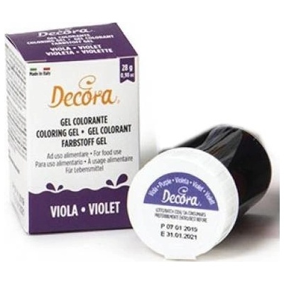 Decora Gélová farba fialová 28g