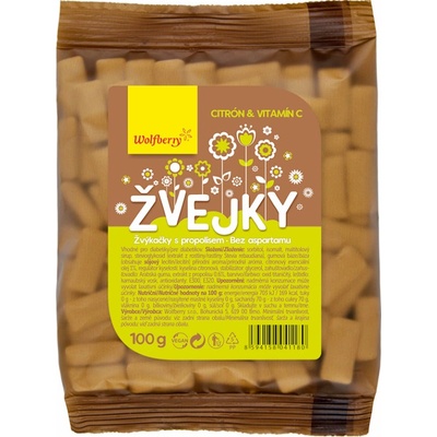 Wolfberry Žvejky s propolisem citron 100 g – Zboží Mobilmania