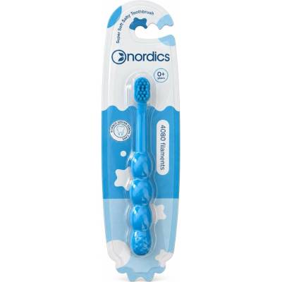 Koboz Nordics Premium Baby 4080 zubní kartáček modrý Soft 1 ks