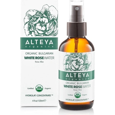 Alteya Růžová voda z bílé růže bio v skle 240 ml