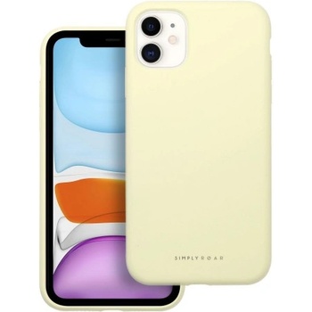 Apple Силиконов калъф кейс ROAR case CLOUD SKIN за iPhone 11, Жълт