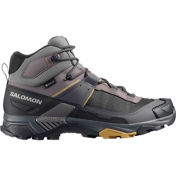 Salomon Мъжки туристически обувки Salomon X Ultra 5 Mid GORE-TEX Walking boots - Dark Gull Gray / Asphalt / Willow - размер 40 (EU) (019-1251-0611)