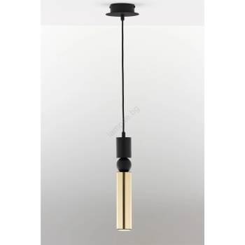 JUPITER 2006 - Пендел ALAS 1xGU10/10W/230V златист/черен (10702006)