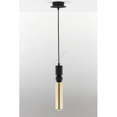 JUPITER 2006 - Пендел ALAS 1xGU10/10W/230V златист/черен (10702006)