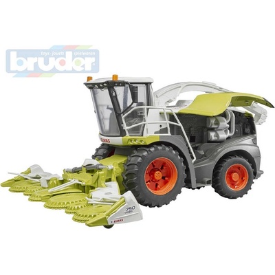 Bruder 2134 Claas Jaguar 980 řezačka na kukuřici s otočným výsypným ramenem a pohyblivým adaptérem