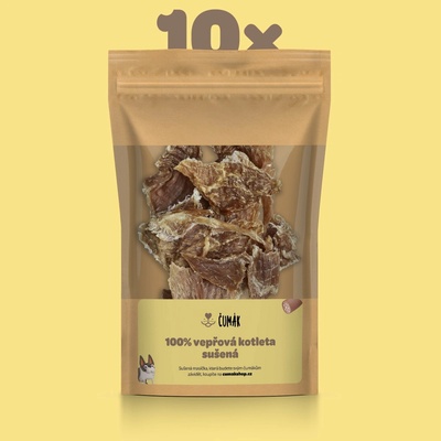 Čumák 100% vepřová kotleta sušená 10 x 50 g