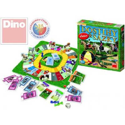DINO HRA Dostihy a sázky junior *SPOLEČENSKÉ HRY* - Hračky Ňuff.cz