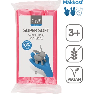 Creall modelovacia hmota Super soft 500 g ružová