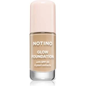 Notino Glow Foundation With SPF 50 & Plant Extracts озаряващ фон дьо тен SPF 50 02 Light Warm 30ml