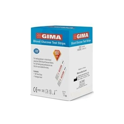 Gima glukózové proužky pro glukometr 100 ks