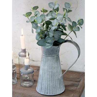 Dekorácia umelá zelená kvetina Eucalyptus bouquet - 35 cm - Chic Antique