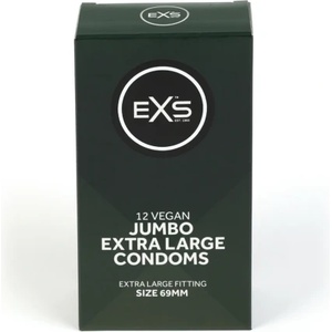 EXS Condoms 12 бр. Екстра големи презервативи EXS Jumbo 69 мм