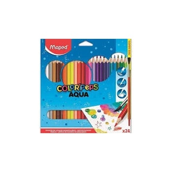 Maped Акварелни моливи MAPED Color Peps Aqua 24 цвята