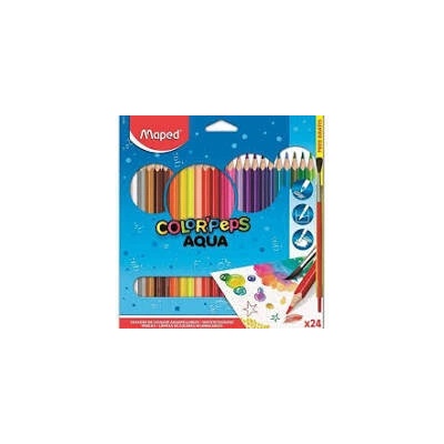 Maped Акварелни моливи MAPED Color Peps Aqua 24 цвята