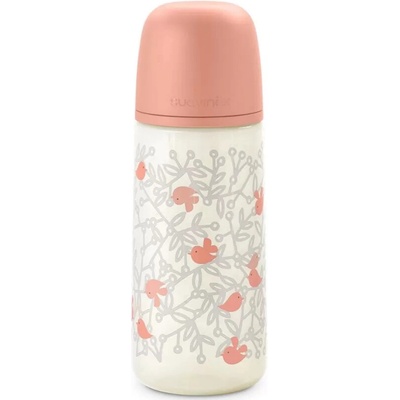 Suavinex kojenecká láhev Birdies růžová 360ml