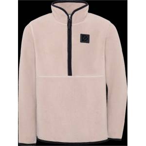 Didriksons Детски поларен пуловер Didriksons Kid's Rubi Half-Zip Fleece jumper - Beach beige - размер 160 (704-6250-0115)