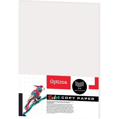 Optima Цветна копирна хартия OPTIMA A/4 80 g бяла 100 листа/пакет 130059 (130059)