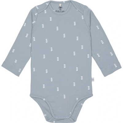 Lassig Бебешко боди с дълъг ръкав Lassig - Blocks, 86/92 cm, 12-24 м, Light Blue (4066239101082)