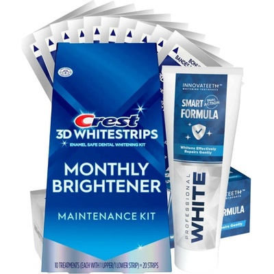 Crest 3D White Monthly Brightener bělící pásky 20 ks – Zboží Mobilmania