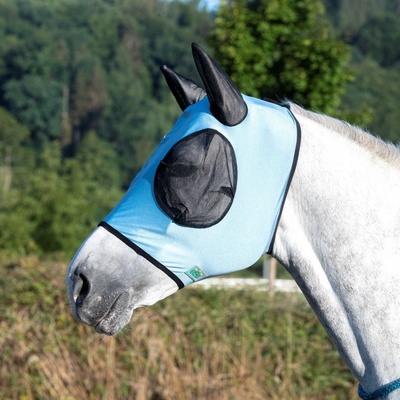USG Maska proti hmyzu Spandex s ochranou uší sky blue