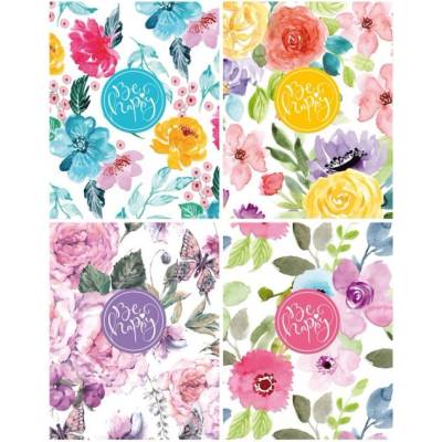 Бележник Bourgeois 128х165 Цветя 64л. тв. к. каре (1120645-9207407-19393-19394-1939)