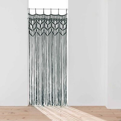 douceur d'intérieur Černý závěs do dveří 90x200 cm Macarena – douceur d'intérieur