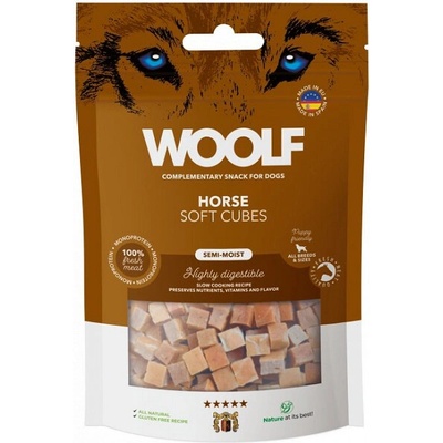 WOOLF pochúťka Soft Cubes Horse 100 g