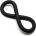 Perfect Fit Brand Silicone Hefty Wrap Ring Cockring 22.9cm Black