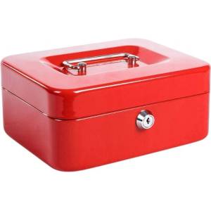  Метална каса Yanda 20x16x9 cm Червен (2507019-07-120-1803) - beep