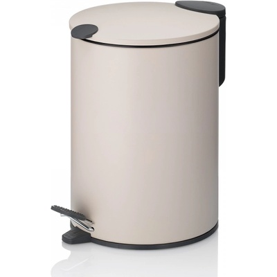 Kela Кош за отпадъци с педал Mats - бежов - 3 л (KELA 23619)