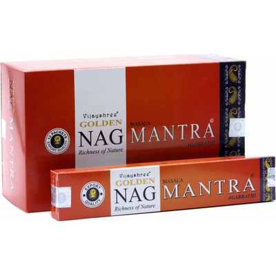 Vijayshree Golden Nag Vonné tyčinky Mantra Masala 14 ks
