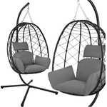 Gardlov Градински висящ стол люлка Gardlov 185 см - За градина и тераса (27652)