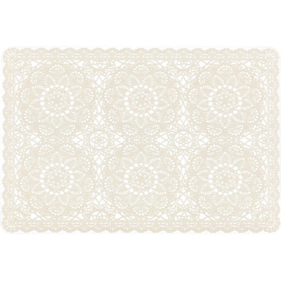 4LIVING Подложка за хранене 30 х 45 см. Lace - бежова (TB-4Living-614027)