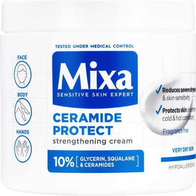 Mixa Ceramide Protect telové mlieko pre suchú až veľmi suchú pokožku 400 ml