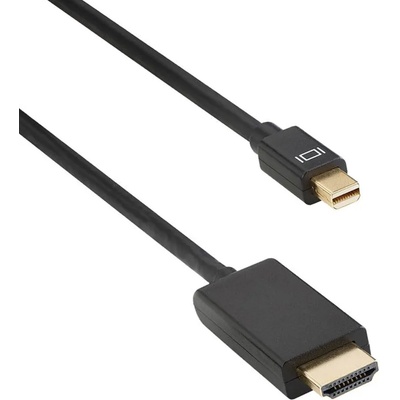 DeTech Кабел DeTech Mini DP - HDMI M/M, 14+1 cooper, 1.8м, Черен - 18279 (18279)