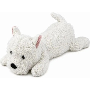 LEAN Toys Плюшена играчка Lean Toys - Кученце Уест хайленд, 40 cm, бяло (31108) - baby