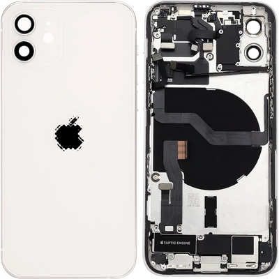 Kryt Apple iPhone 12 Zadní Housing s Malými Díly bílý