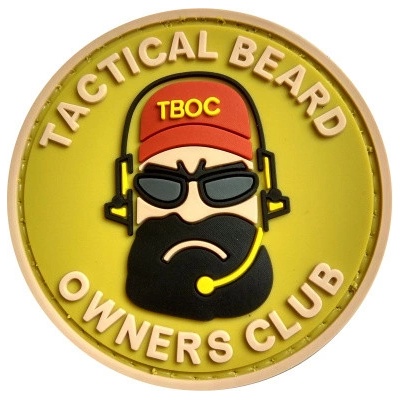 ARMED PATCHES PVC nášivka Tactial Beard Owners Club, písková – Zboží Dáma