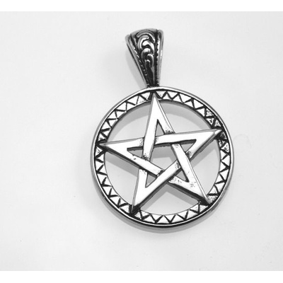 River Šperky přívěsek chirurgická ocel Pentagram OCPRIV220404