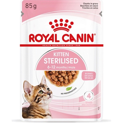 Royal Canin Kitten Sterilised In Gravy 48 x 85 g