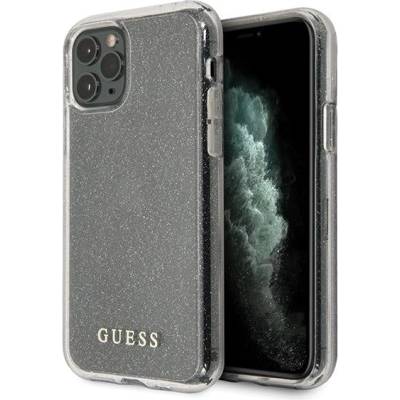 GUESS Калъф Guess Glitter Circle за iPhone 11 Pro, Silver (GUE000765)
