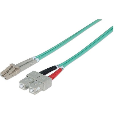 Manhattan Techly ILWL D5-SCLC-020/OM3 InfiniBand и оптичен кабел 2 м SC LC Функция Aqua colour (302716)