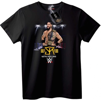 NOONEBRAND Тениска Seth Rollins WWE Шампион - 2XL, Black