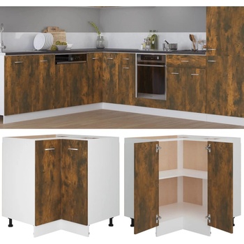 vidaXL Кухненски шкаф "Lyon" опушен дъб 75, 5x75, 5x81, 5 см Инженерно дърво (815582)