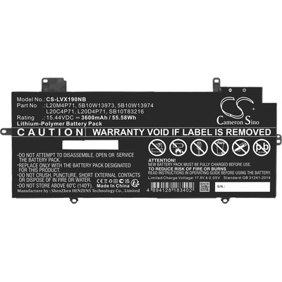 Cameron Sino Батерия за лаптоп LENOVO ThinkPad X1 Carbon G9 20XW002DGE, ThinkPad X1 Carbon Gen 10 21CB004QIX, ThinkPad X1 (LVX190NB)