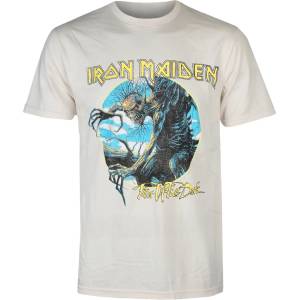 Low frequency мъжка тениска Iron Maiden - Fear Of The Dark Vintage - бежово - LOW FREQUENCY - IM032TS