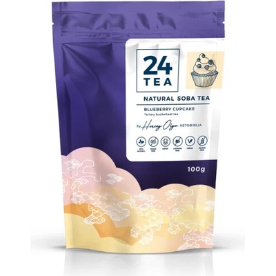 24TEA Pohánkový čaj čučoriedkový muffin 100 g